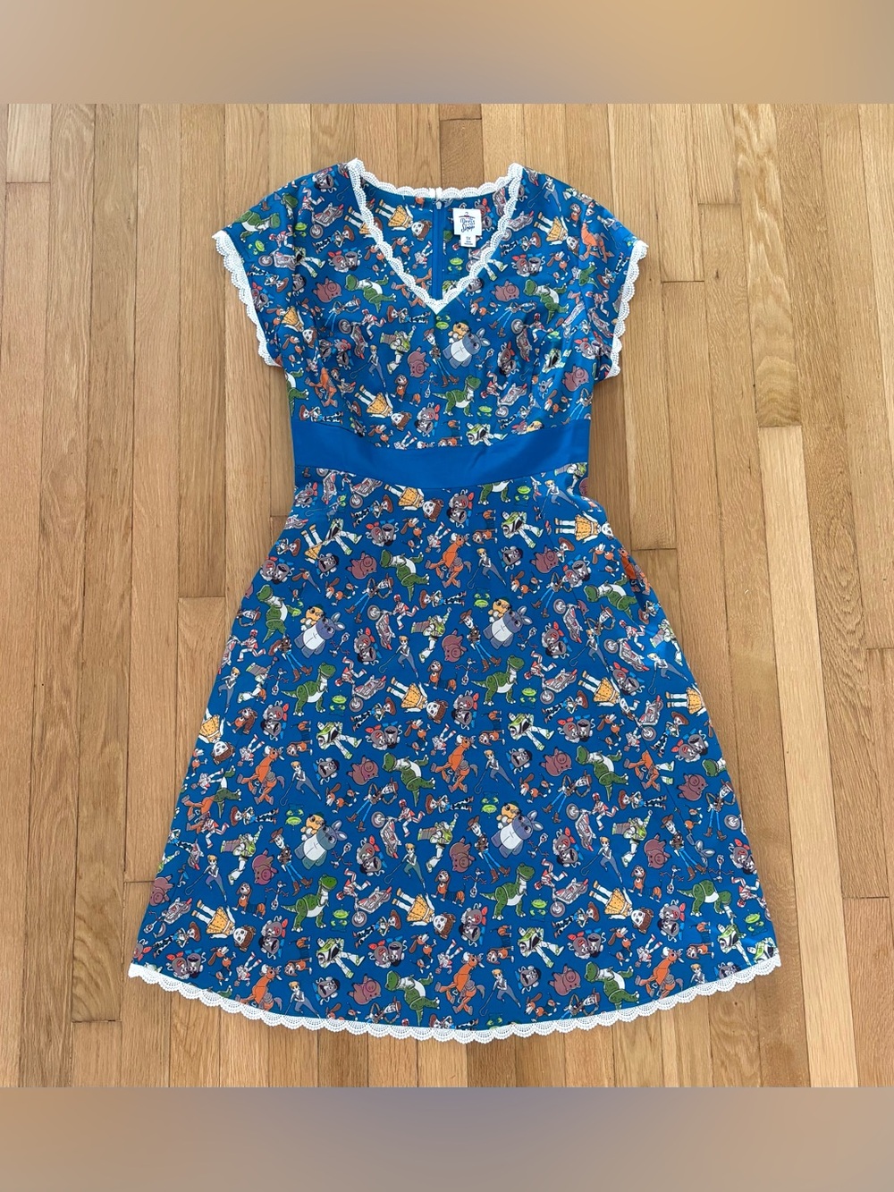 Disney Dress Shop Pixar Toy Story 4 Blue Swing Dress V-Neck Plus Size 1X